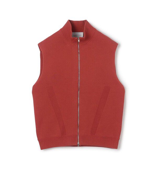 TOMORROWLAND MENS「コットンポリエステル ドライバーズベスト」|ニット・セーター|27 レッド