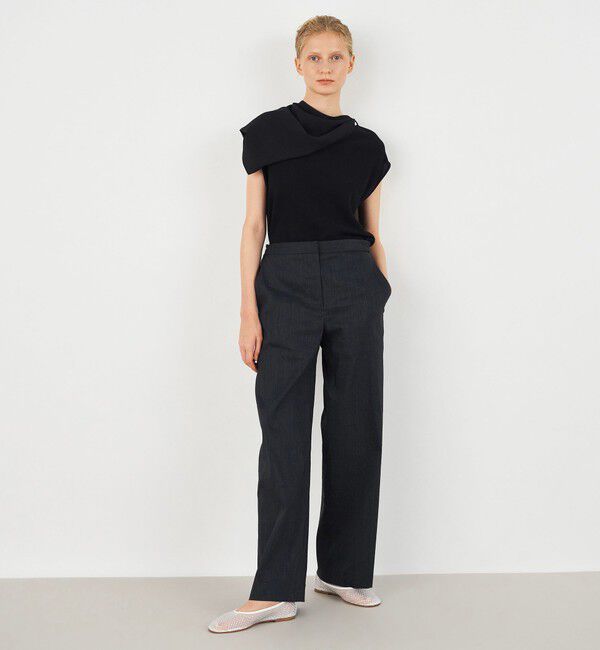 DES PRES「ファブリックコンビニット スカーフプルオーバー」|ニット・セーター|