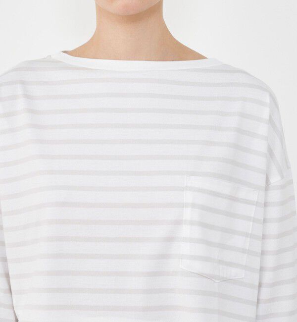 GALERIE VIE「ファインコットンボーダー ビックTシャツ」|Tシャツ・カットソー|