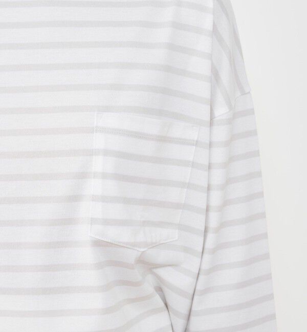 GALERIE VIE「ファインコットンボーダー ビックTシャツ」|Tシャツ・カットソー|