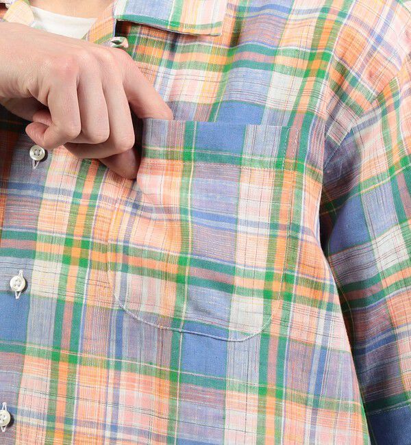 TOMORROWLAND BUYING WEAR「【別注】INDIVIZUALIZED SHIRTS リネン キャンプカラーシャツ」|シャツ・ブラウス|