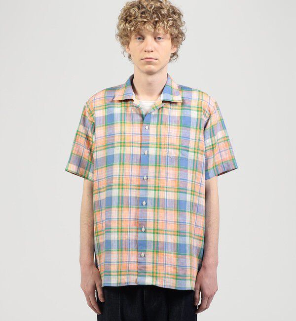 TOMORROWLAND BUYING WEAR「【別注】INDIVIZUALIZED SHIRTS リネン キャンプカラーシャツ」|シャツ・ブラウス|