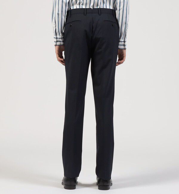 TOMORROWLAND MENS「ポリエステルウール スリムストレートスラックス FREE FIT」|スラックス|