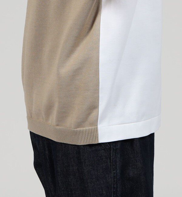 TOMORROWLAND MENS「コットン ニットコンビTシャツ」|Tシャツ・カットソー|