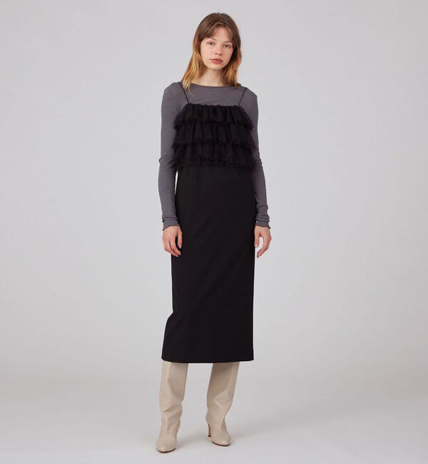 Ballsey「シフォンチュール キャミソールワンピース」|ワンピース|