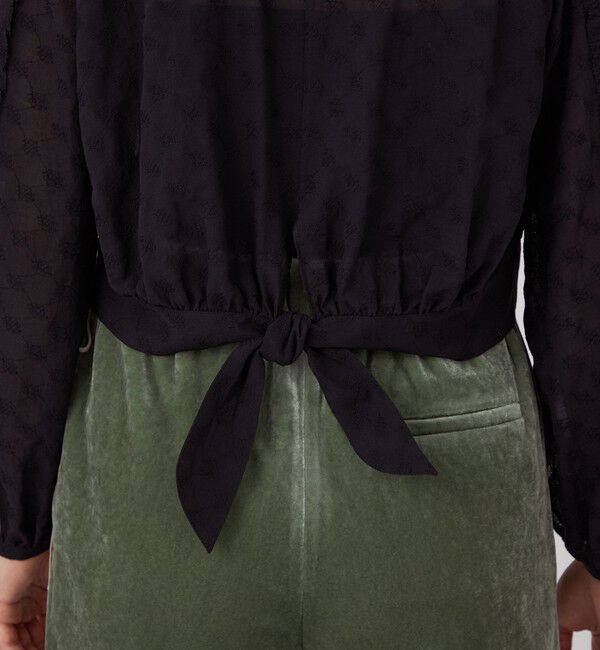 Ballsey「コットンガーゼエンブロイダリー フリルギャザーブラウス」|シャツ・ブラウス|