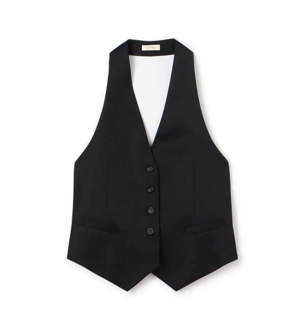 DES PRES「ウールドスキン ジレ」|ベスト・ジレ|19 ブラック