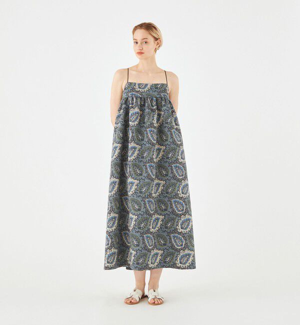 SOULEIADO「ポリエステルプリント キャミソールワンピース」|ワンピース|