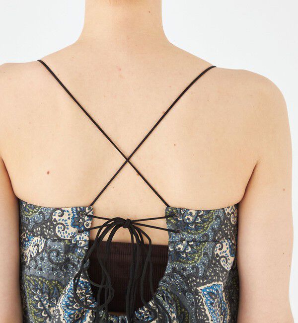 SOULEIADO「ポリエステルプリント キャミソールワンピース」|ワンピース|