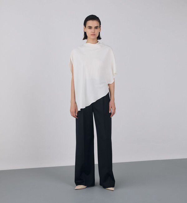 DES PRES「レーヨンポプリン アシンメトリートップス」|シャツ・ブラウス|