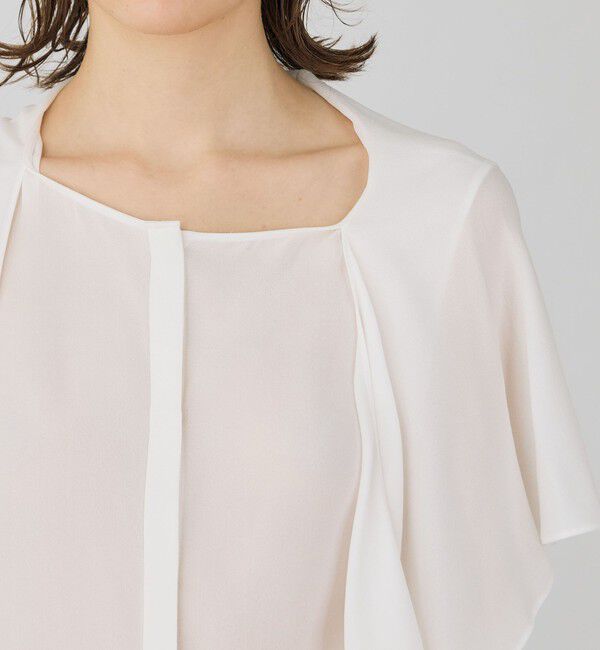 DES PRES「シルクジョーゼット ノースリーブブラウス」|シャツ・ブラウス|