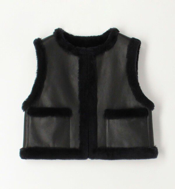 TOMORROWLAND collection「ナッパランムートン リムーバルカラージレ」|ダウンベスト・ベスト|