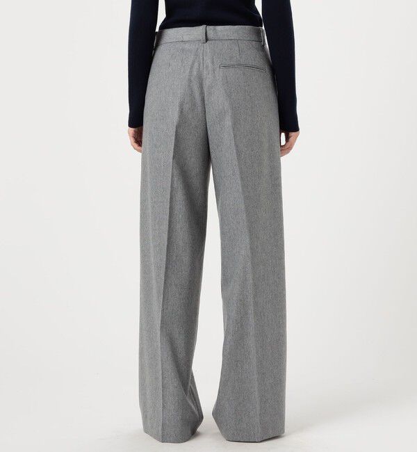 DES PRES「ポプリンメルトン タックワイドパンツ」|スラックス|