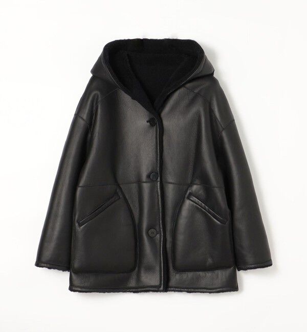 GALERIE VIE「セミカーリームートン フーデットコート」|その他|