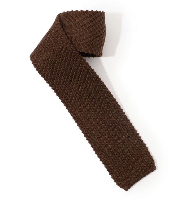 TOMORROWLAND GOODS「TRICOT-DIO ウール ニットタイ」|ネクタイ・蝶ネクタイ|47 ブラウン