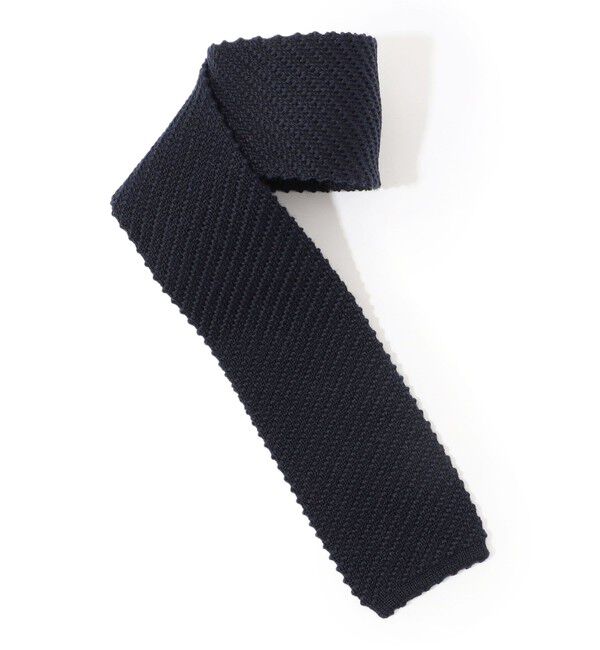 TOMORROWLAND GOODS「TRICOT-DIO ウール ニットタイ」|ネクタイ・蝶ネクタイ|67 ダークブルー