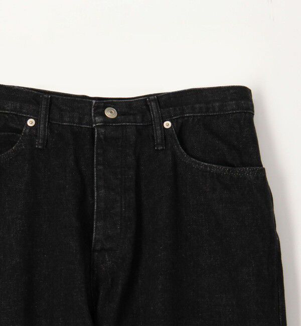 GALERIE VIE「シーアイランドコットン ブラックデニム ストレートパンツ」|チノ|
