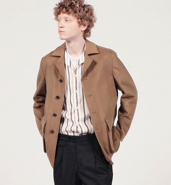 TOMORROWLAND MENS「ウールカシミヤ ドライビングコート」|ブルゾン・スタジャン|