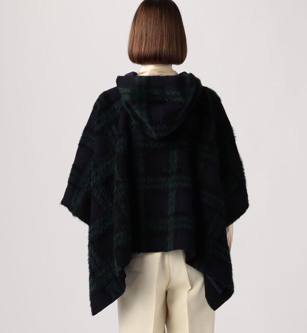 TOMORROWLAND collection「シャギーブラックウォッチ フーデットマント」|その他|