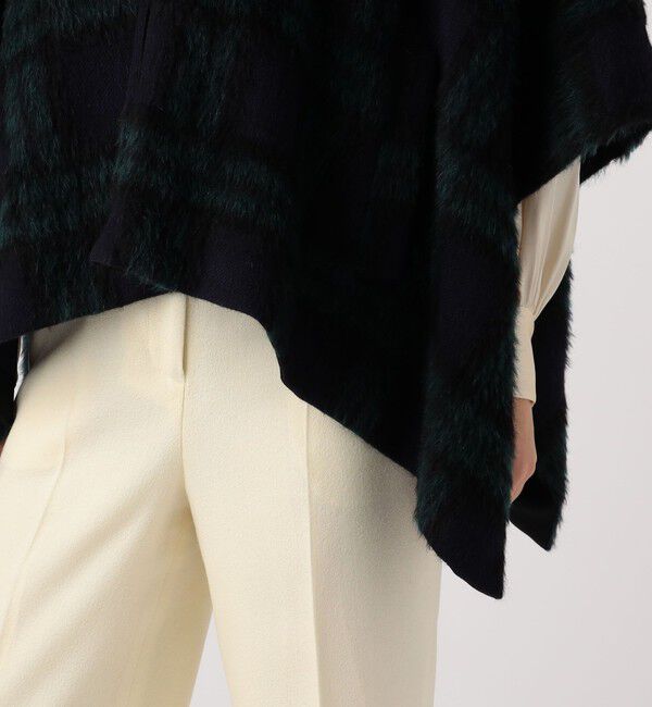 TOMORROWLAND collection「シャギーブラックウォッチ フーデットマント」|その他|