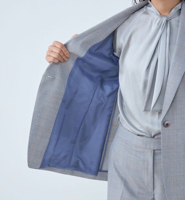 TOMORROWLAND collection「メランジグレンチェック 1Bテーラードジャケット」|テーラードジャケット|