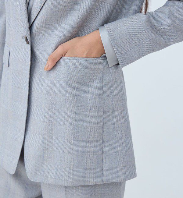 TOMORROWLAND collection「メランジグレンチェック 1Bテーラードジャケット」|テーラードジャケット|