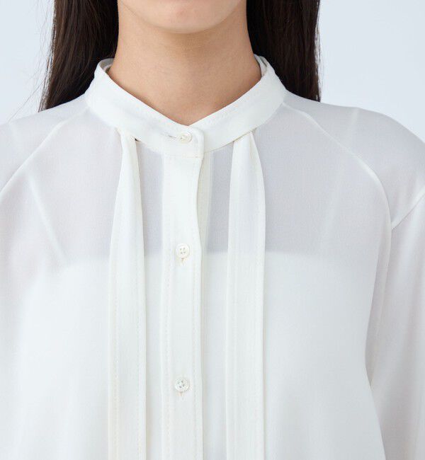 TOMORROWLAND collection「ポリエステルアムンゼン ハンドステッチブラウス」|シャツ・ブラウス|