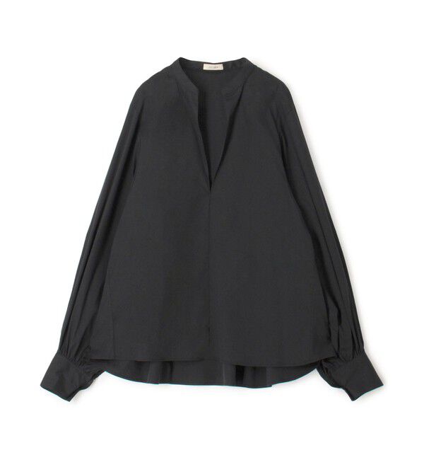 DES PRES「コットンストレッチポプリン ボリュームスリーブブラウス」|シャツ・ブラウス|19 ブラック