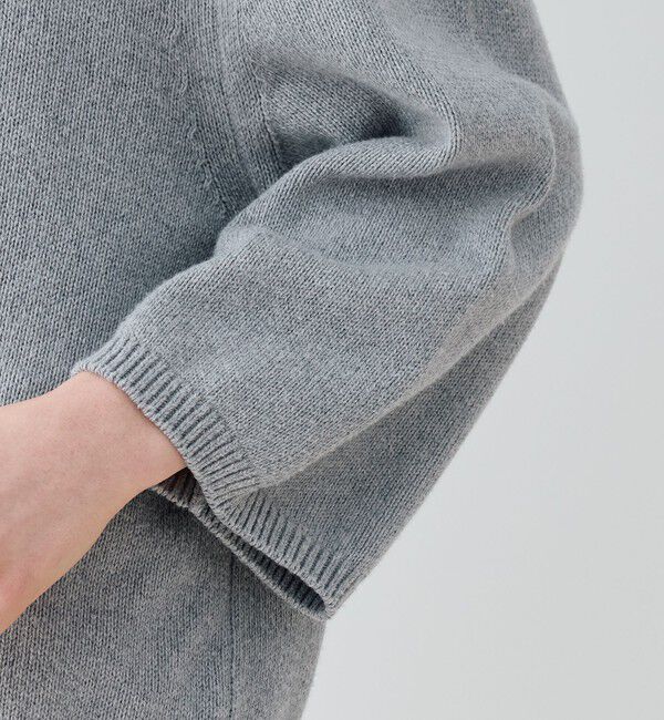 GALERIE VIE「コットンカシミヤ オーバルネックプルオーバー」|ニット・セーター|