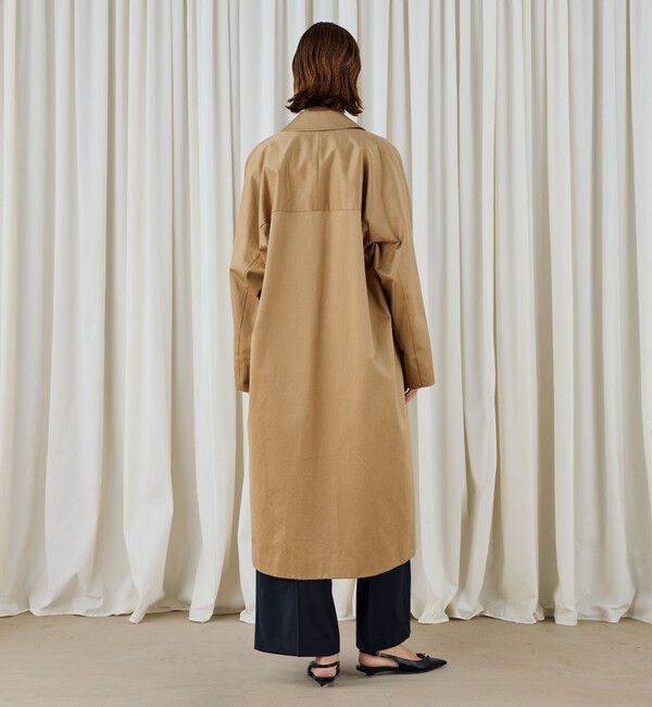DES PRES「コットンサテン オーバーコート」|チェスターコート|