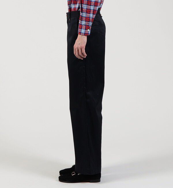 TOMORROWLAND MENS「スーピマコットン チノクロス バレルパンツ」|チノ|