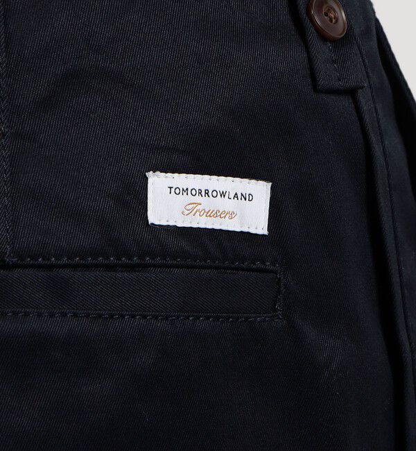 TOMORROWLAND MENS「スーピマコットン チノクロス バレルパンツ」|チノ|