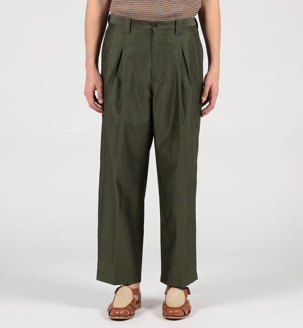 TOMORROWLAND MENS「コードシルクタフタ ペグトップワイドパンツ」|その他|