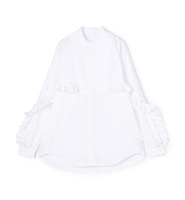 TOMORROWLAND BUYING WEAR「BOURRIENNE DRAMA フリルシャツ」|シャツ・ブラウス|11 ホワイト