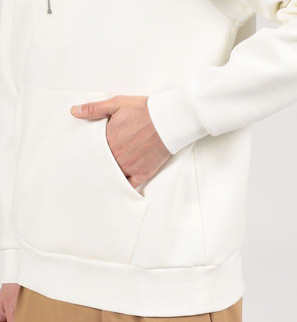 TOMORROWLAND MENS「スビンコットン ダンボール ハーフジップ パーカ」|パーカー|