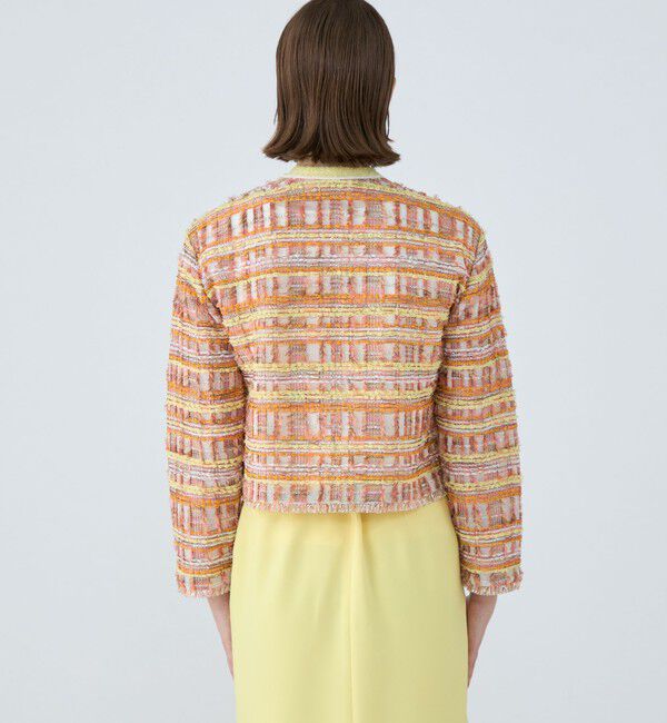 Ballsey「マテリアルミックスツイード ショートカーディガン」|カーディガン|