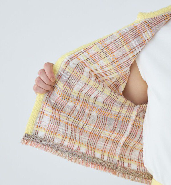 Ballsey「マテリアルミックスツイード ショートカーディガン」|カーディガン|