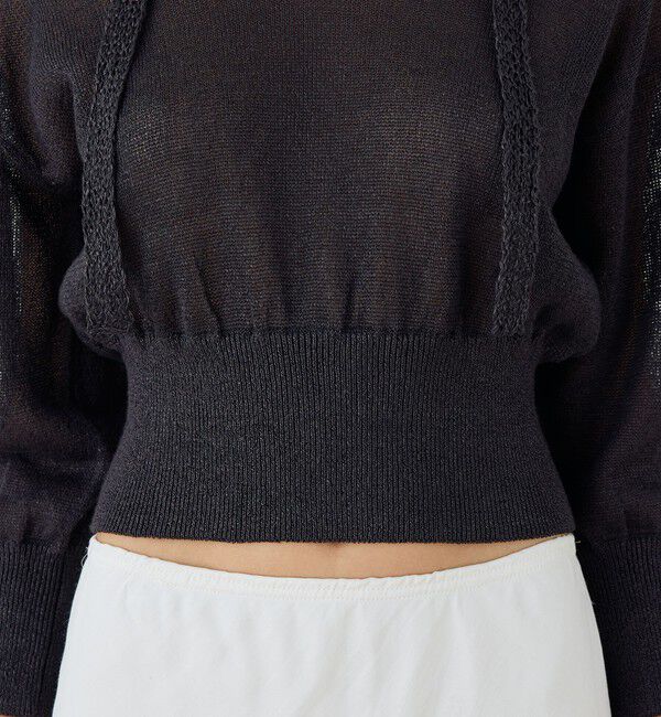 DES PRES「コットンシルクペーパーツイスト Vネックプルオーバー」|ニット・セーター|