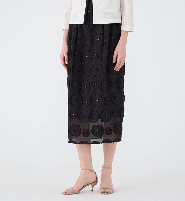Ballsey「シアーウェーブジャカード コクーンスカート」|スカート|