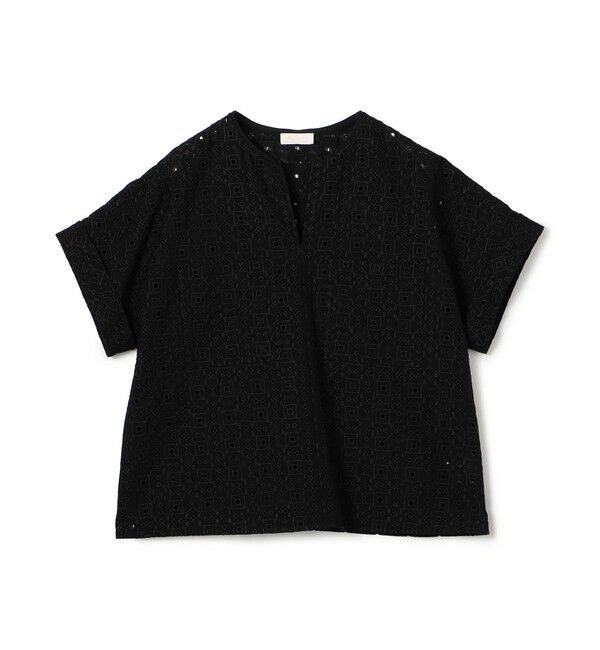 Ballsey「ボイルスクエアエンブロイダリー パッチポケットブラウス」|シャツ・ブラウス|19 ブラック