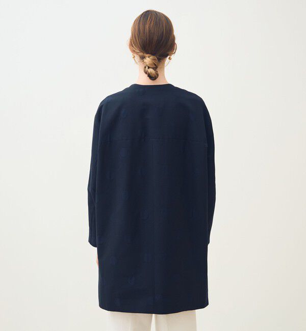 TOMORROWLAND collection「グログランドット ノーカラーコート」|ノーカラーコート|