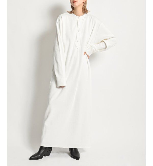  「RIB CUT DRESS：ワンピース」|ワンピース|ホワイト