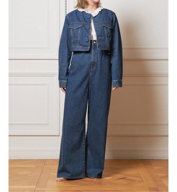 IENA LA BOUCLE「《追加》IENA LA BOUCLE ハイエストウエストデニムパンツ2」|デニム|