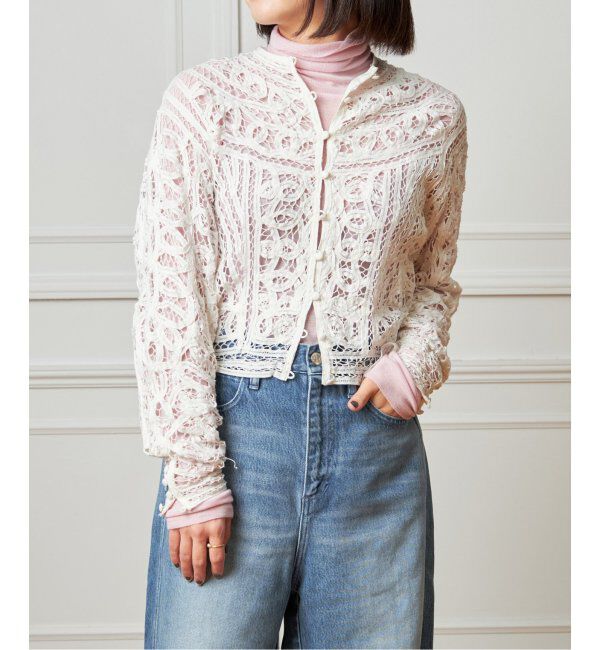 IENA LA BOUCLE「《追加》IENA LA BOUCLE バテンレースブラウス」|シャツ・ブラウス|