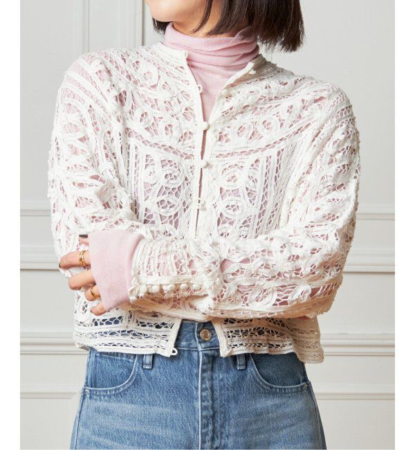 IENA LA BOUCLE「《追加》IENA LA BOUCLE バテンレースブラウス」|シャツ・ブラウス|