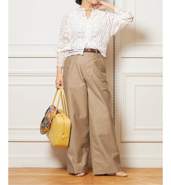 IENA LA BOUCLE「《追加》IENA LA BOUCLE バテンレースブラウス」|シャツ・ブラウス|