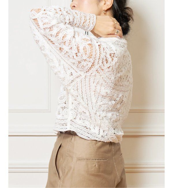 IENA LA BOUCLE「《追加》IENA LA BOUCLE バテンレースブラウス」|シャツ・ブラウス|