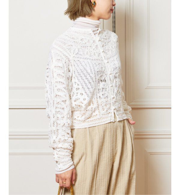 IENA LA BOUCLE「《追加》IENA LA BOUCLE バテンレースブラウス」|シャツ・ブラウス|