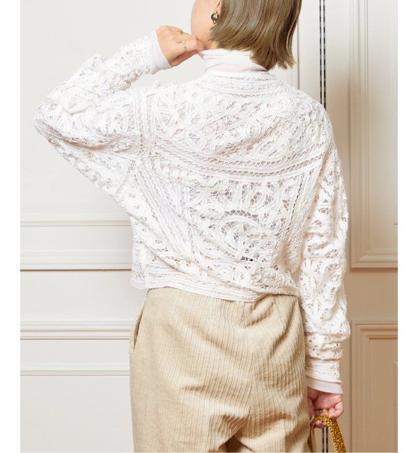 IENA LA BOUCLE「《追加》IENA LA BOUCLE バテンレースブラウス」|シャツ・ブラウス|