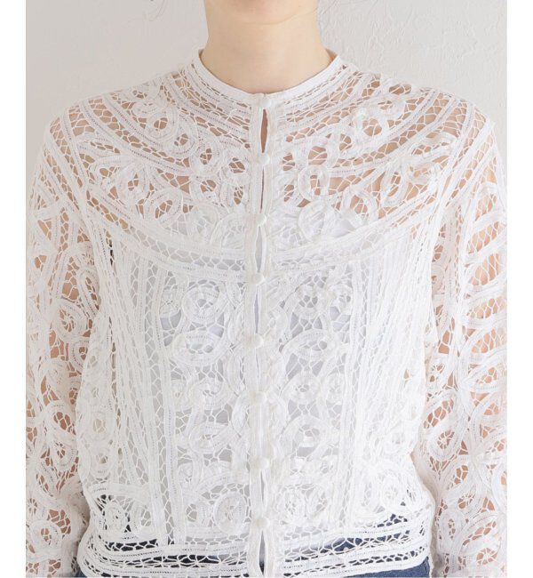 IENA LA BOUCLE「《追加》IENA LA BOUCLE バテンレースブラウス」|シャツ・ブラウス|
